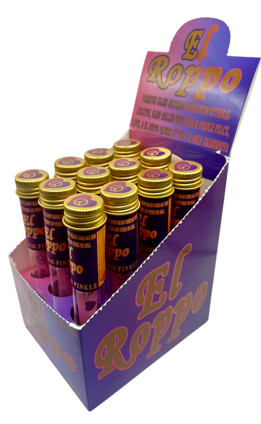 PINKLE 12 COUNT OF SINGLE 1.5-2G GLASS BULLET CONES