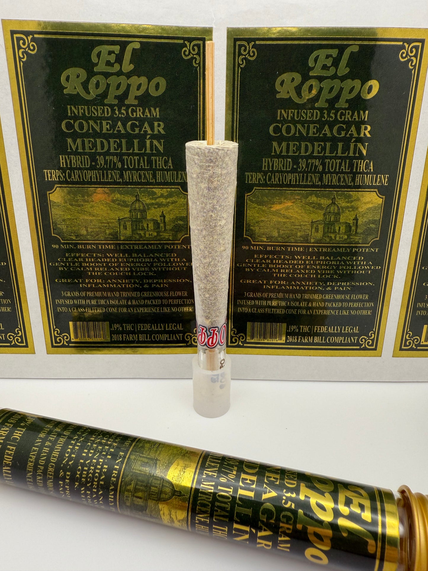 3.5 GRAM INFUSED CONEAGAR | MEDELLIN HYBRID 39.77% TOTAL THCA